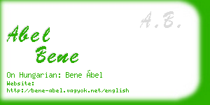 abel bene business card
