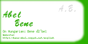 abel bene business card